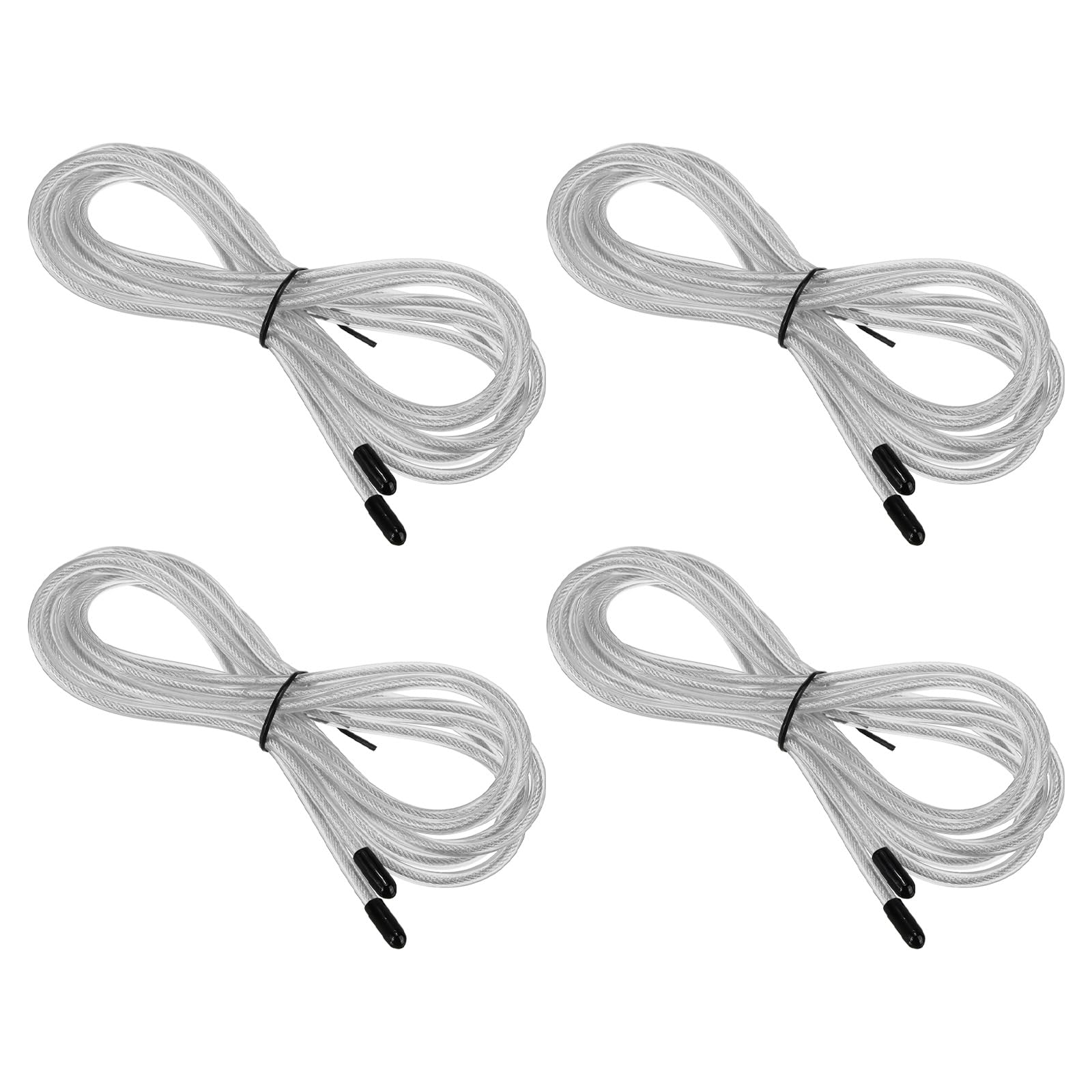 PATIKIL 10Ft Speed Jump Rope Replacement Cable, 4 Pack 4.5mm Professional Skipping Rope Replacement for High-Speed Jump Ropes