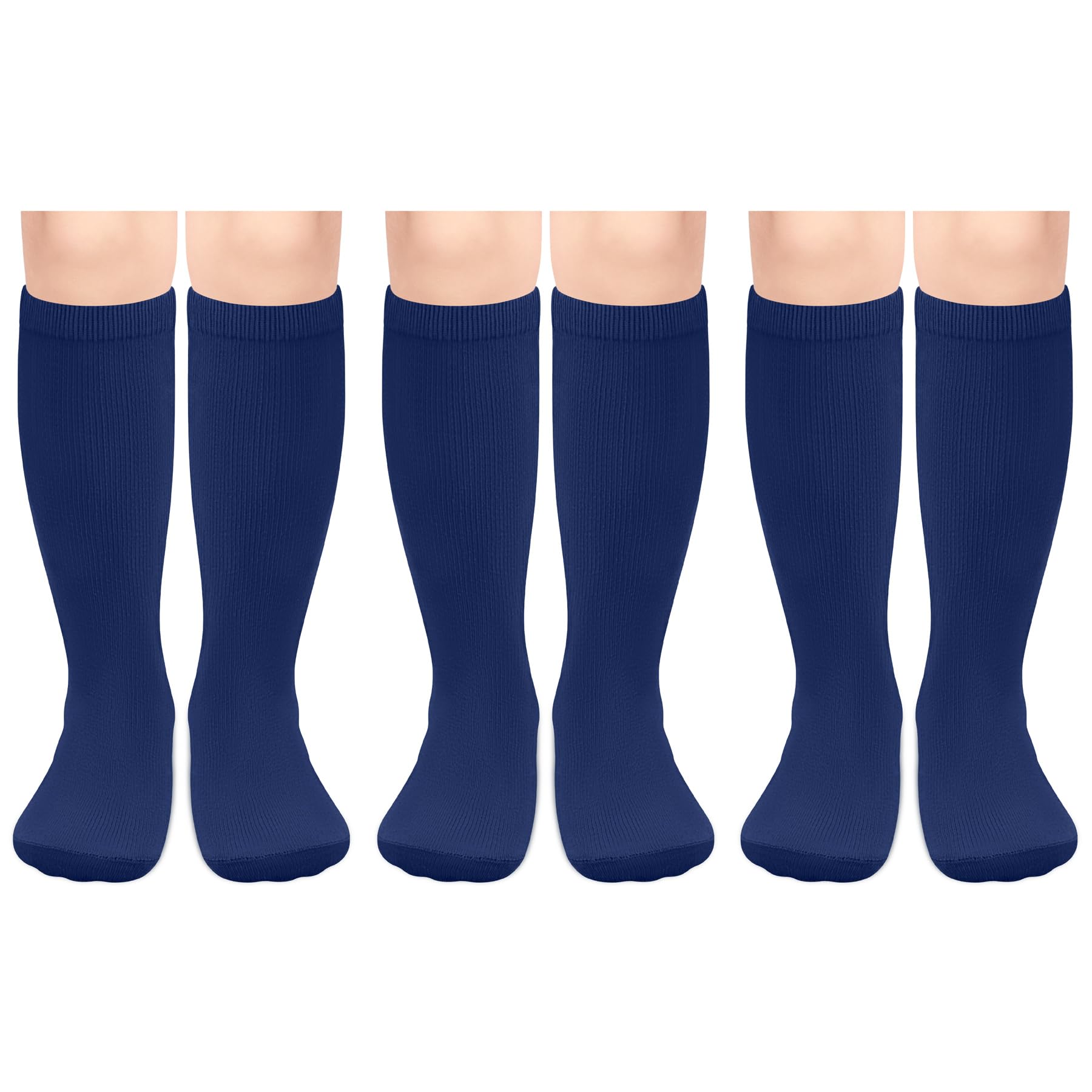 Olreco 3 Pack Toddler Soccer Socks Kids Baseball Socks Boys Girls Softball Sock Youth Football Sock Athletic Accessories