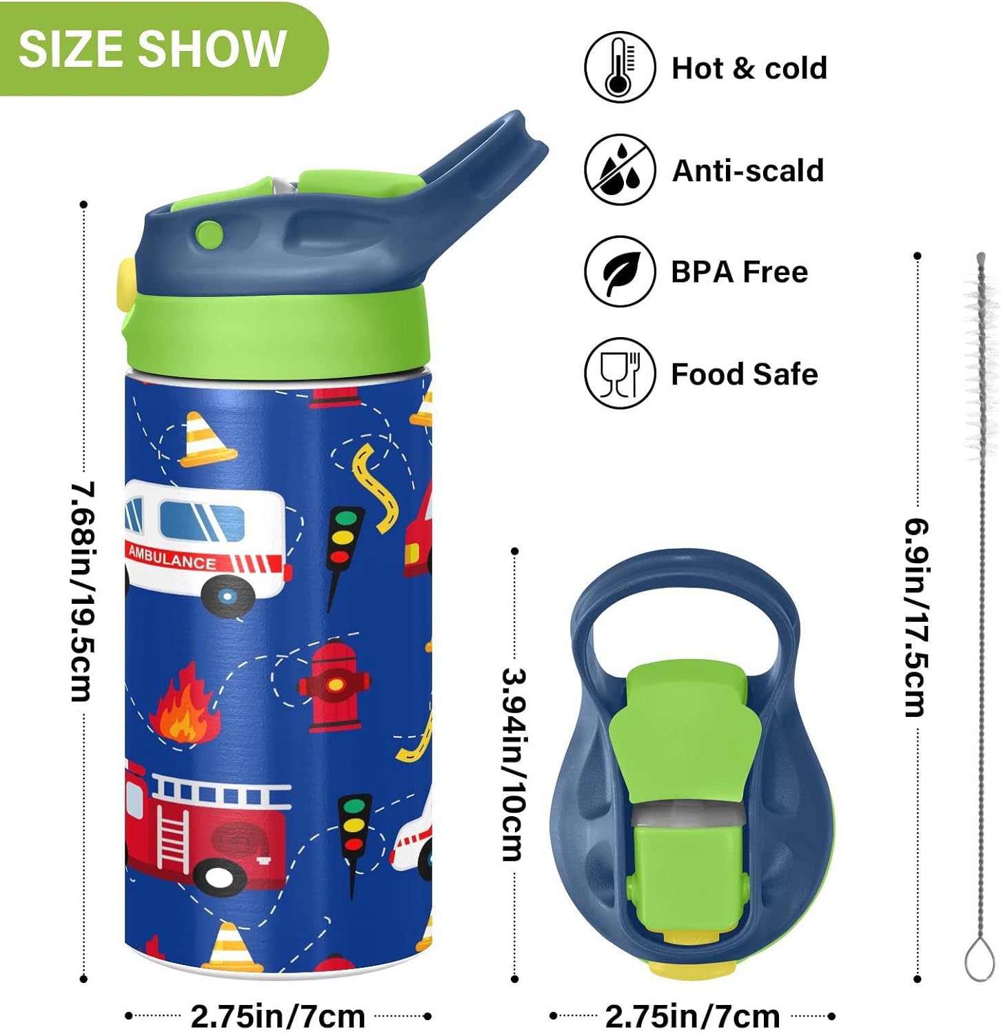 Boccsty Gobelet Isotherme Réutilisable En Acier Inoxydable Avec