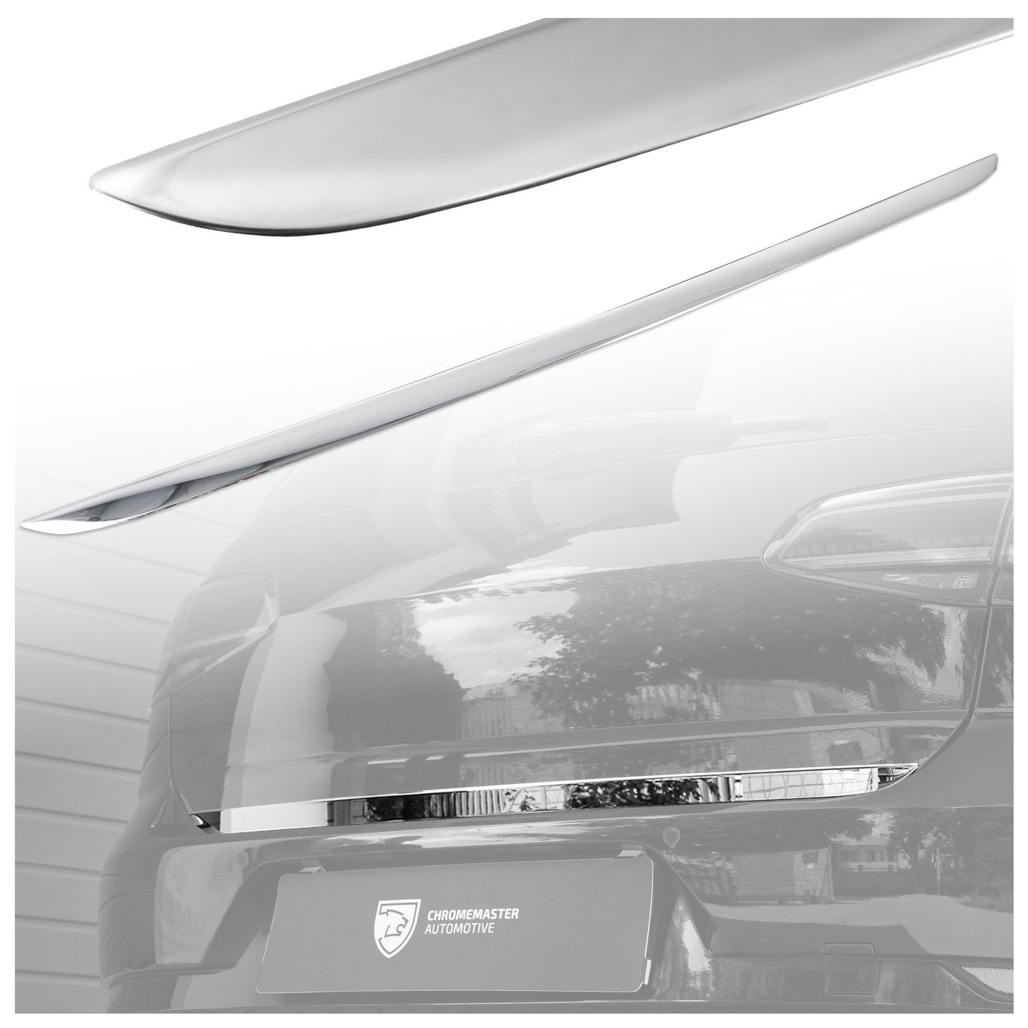 CHROMEMASTER | Moldura para Puerta Trasera del Maletero Compatible con Nissan Qashqai 2014-2021 | Embellecedor del Portón Trasero del Coche Protege la Pintura de Arañazos y Daños