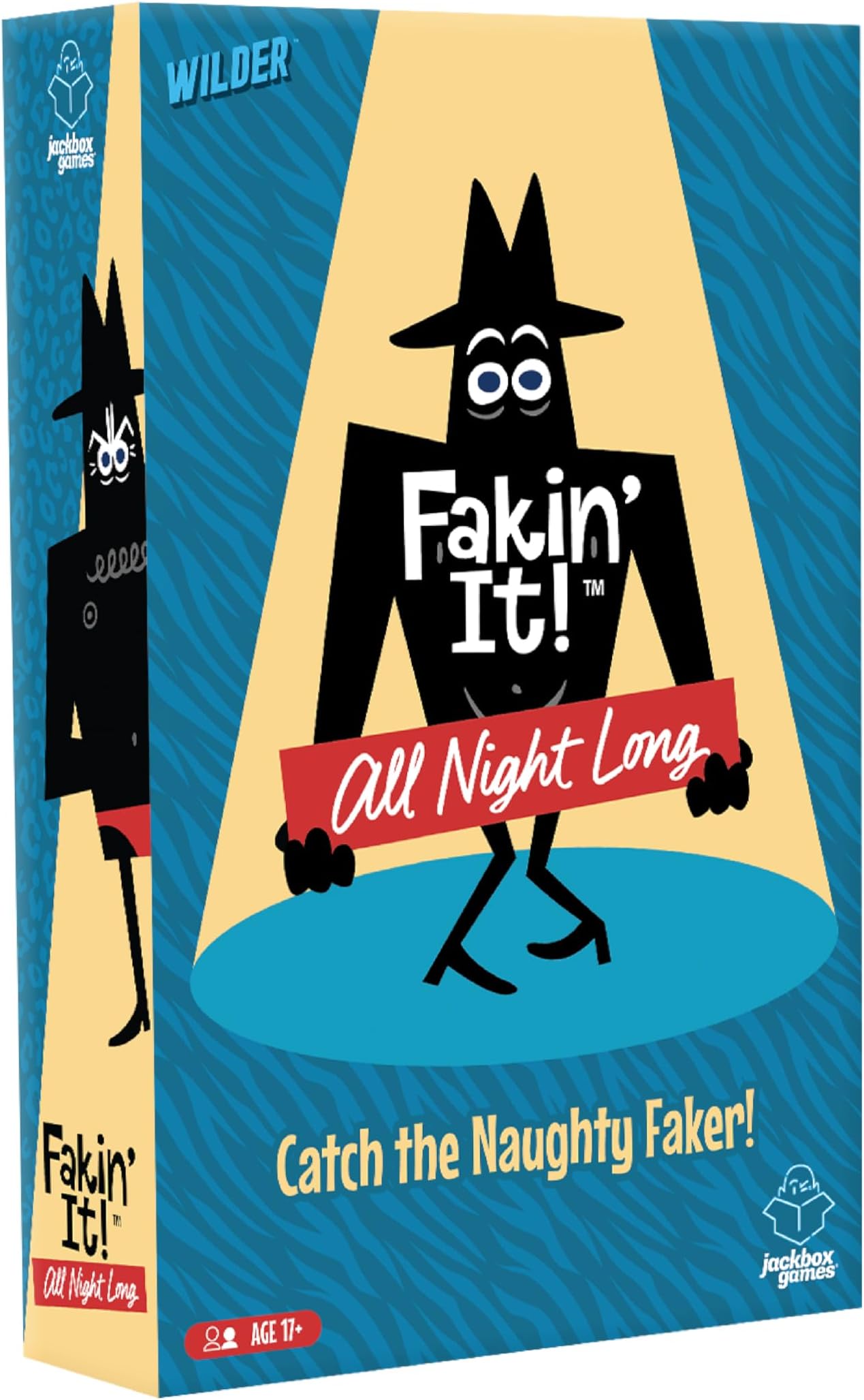 Wilder JACKBOX Games Fakin’ It All Night Long Board Game – Board Game for Mature Game Nights and Parties – Spicy Card Game for Adults Ages 17+ (3-6 Players)