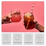 TOSSWARE POP 14 oz Vino, Ensemble de 12, Recyclable, Incassable et en Plastique Transparent