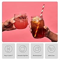 Vista 3 de TOSSWARE POP - Juego de 252 copas de vino de 14 onzas, de plástico transparente, reciclables, irrompibles y de alta calidad