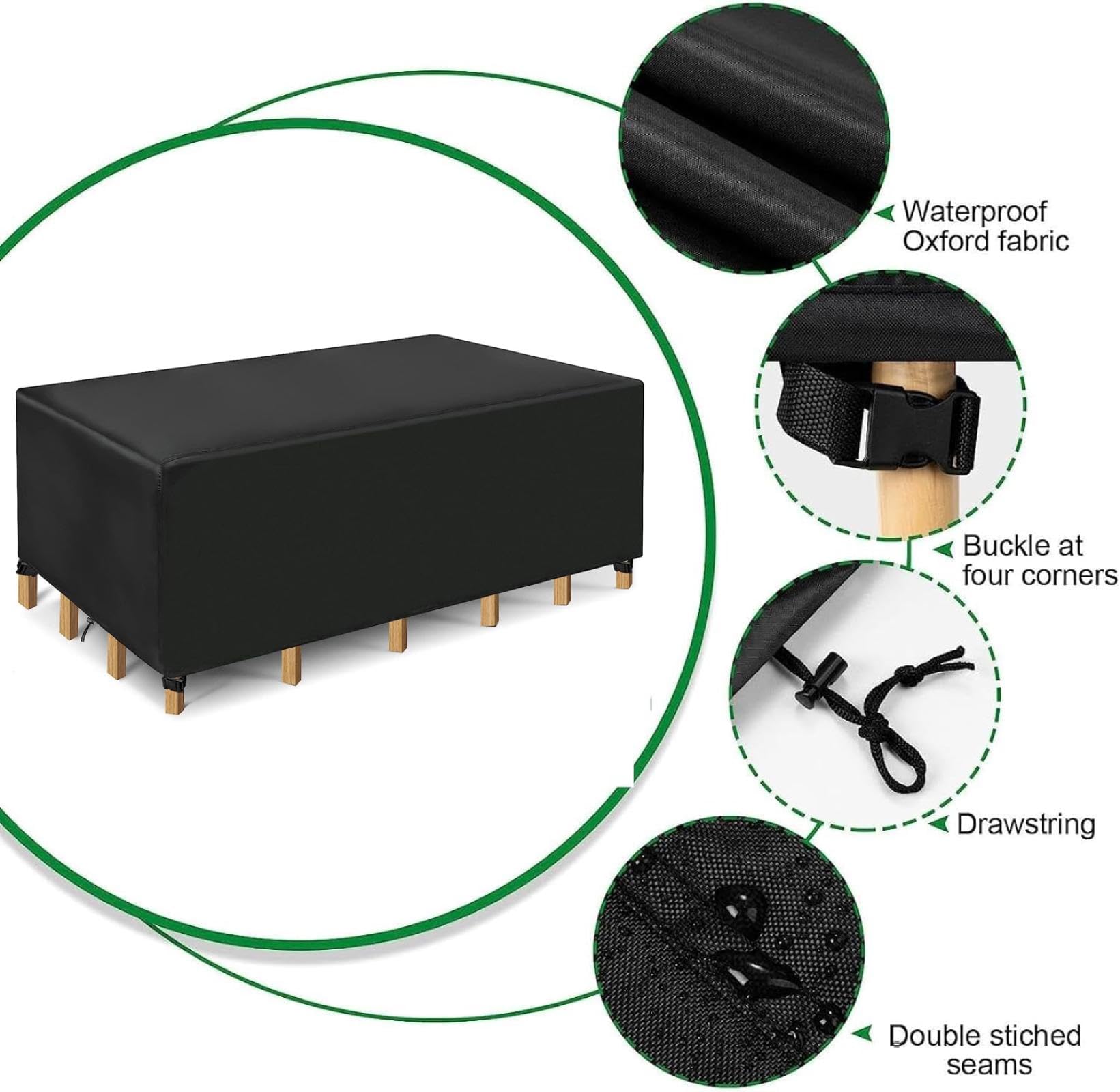 Fundas Para Muebles De Exterior, Tela Oxford 420D, Impermeable