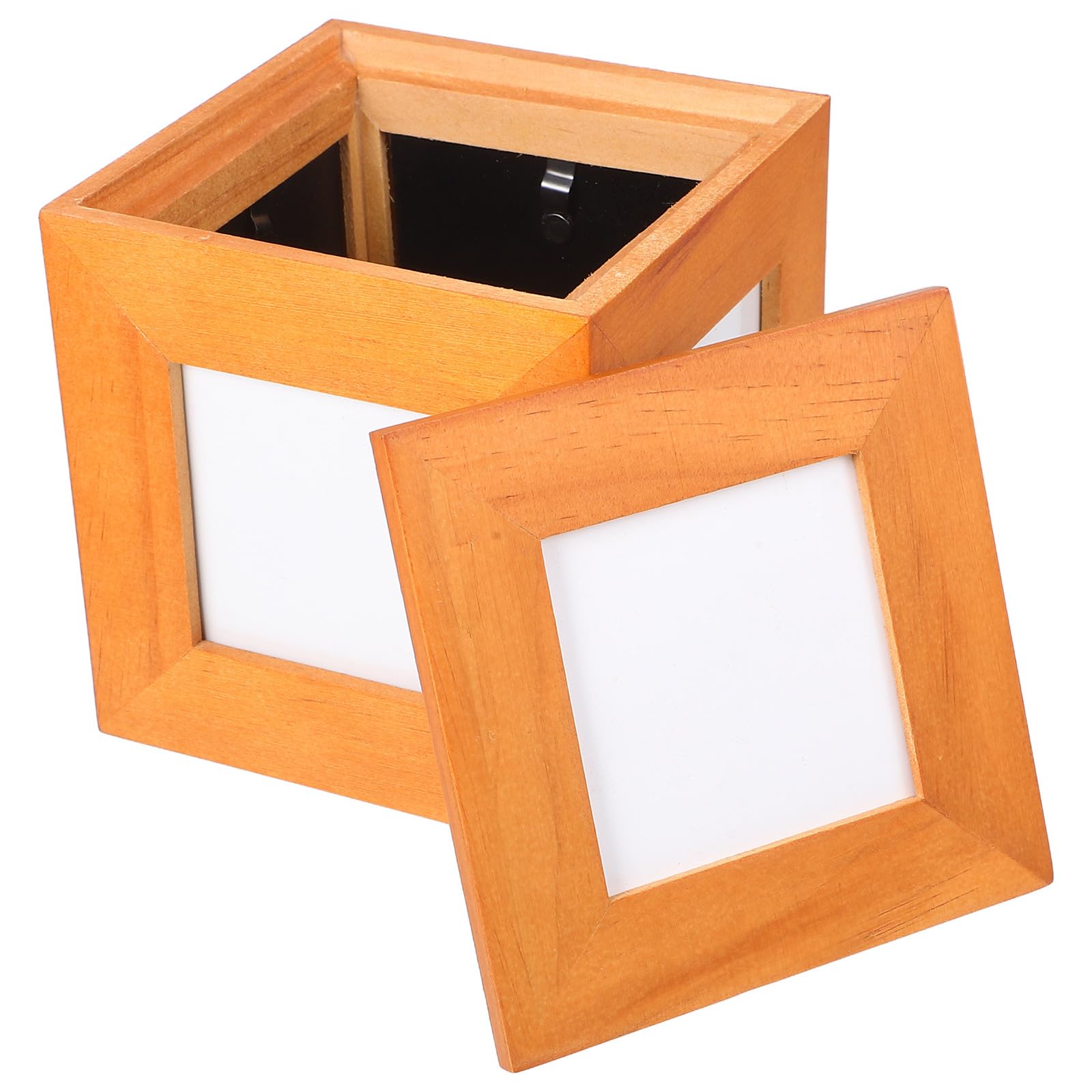 Cadre photo bois pin compact gain de place pour souvenirs