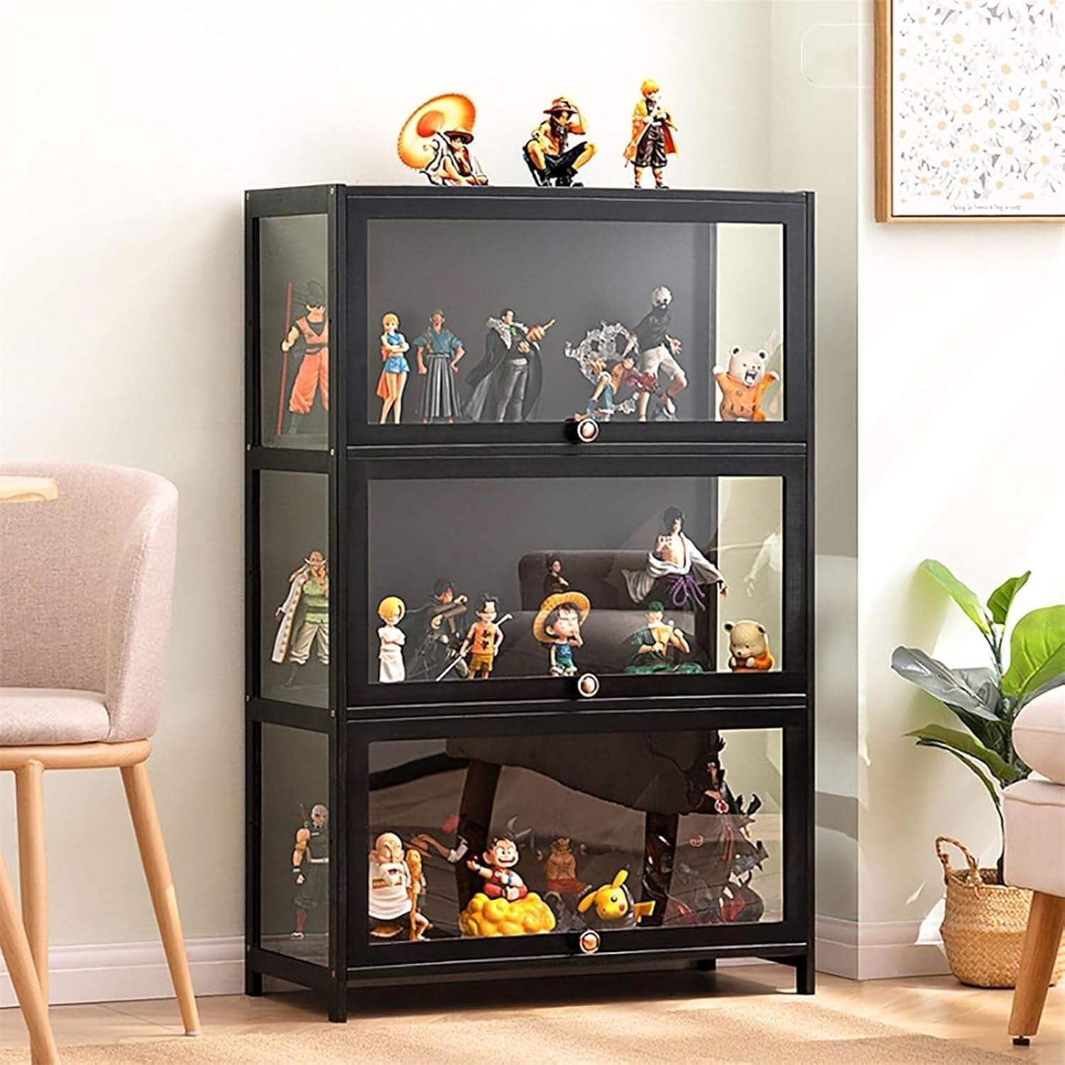 アンティークディスプレイキャビネット、ミニドールディスプレイキャビネット、アクリル透明ディスプレイキャビネット、多層収納キャビネット