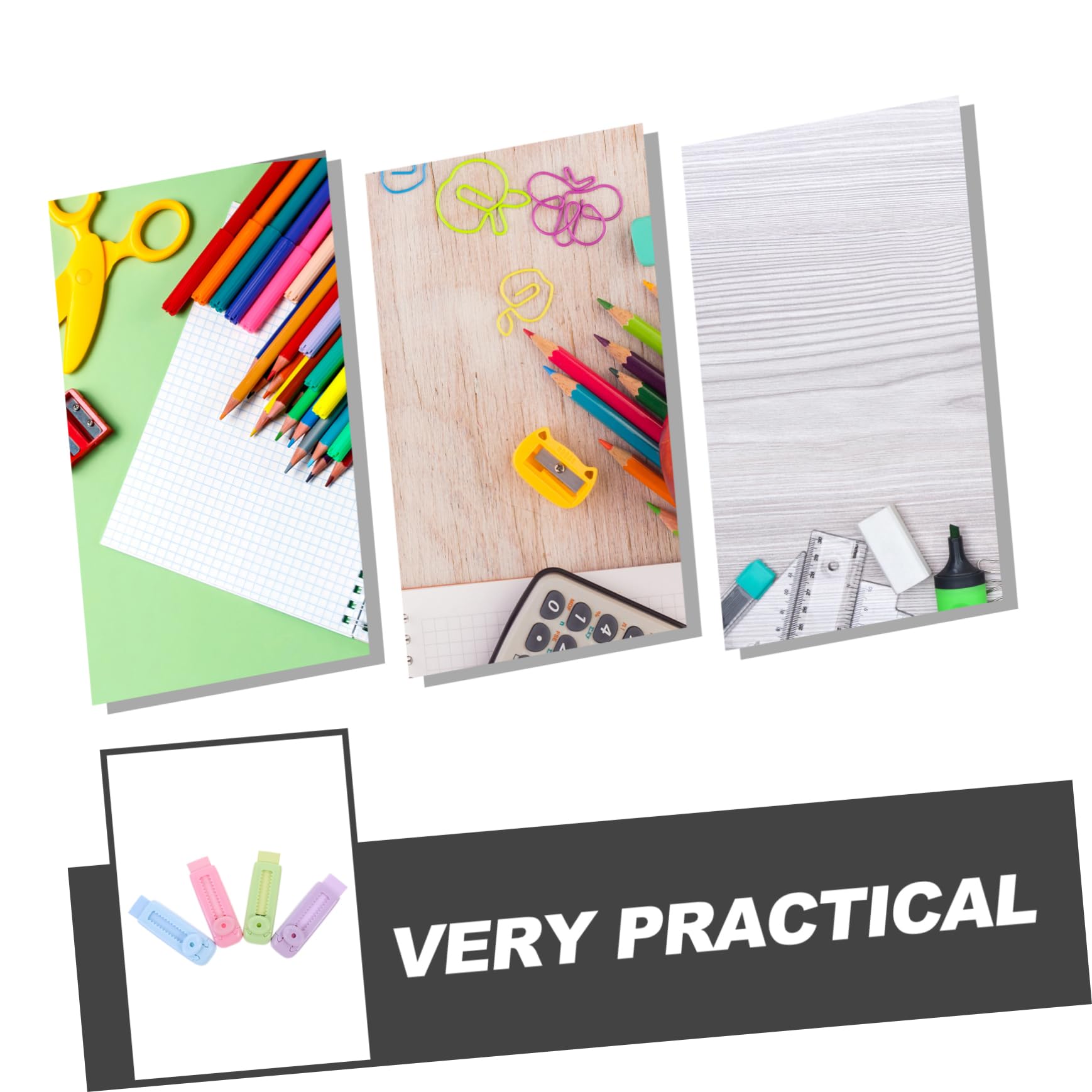 Angoily 4 Ensembles Gommes Rétractables Adorables Pour Étudiants Lot De Colorées Et Réutilisables Fournitures Scolaires Pratiques Et Amusantes Pour Effacer Traces 8 Pièces * 4