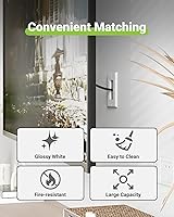 Vista 7 de Placa de pared con cepillo con soporte de montaje, cubierta decorativa para pasar cables de bajo voltaje, ocultador de cables de una sola banda