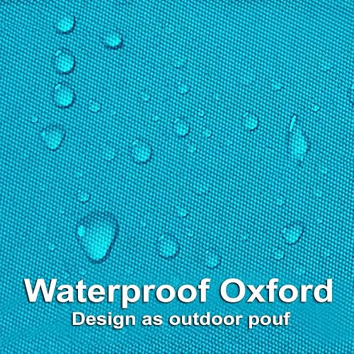 Miniatura 6 de SXBCyan Funda de puf flotante para piscina, sin relleno, impermeable, para playa, sofá, cama, tumbona (color azul zafiro, tamaño 55.1 x 70.9