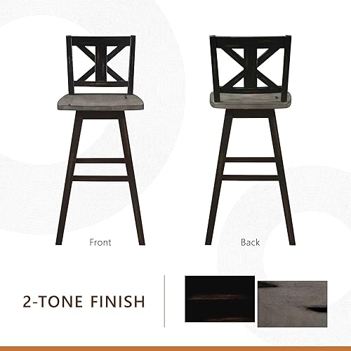 Miniatura 37 de Homelegance - Bancos Gris envejecido/blanco,Negro -,https://www.amazon.com/dp/undefined