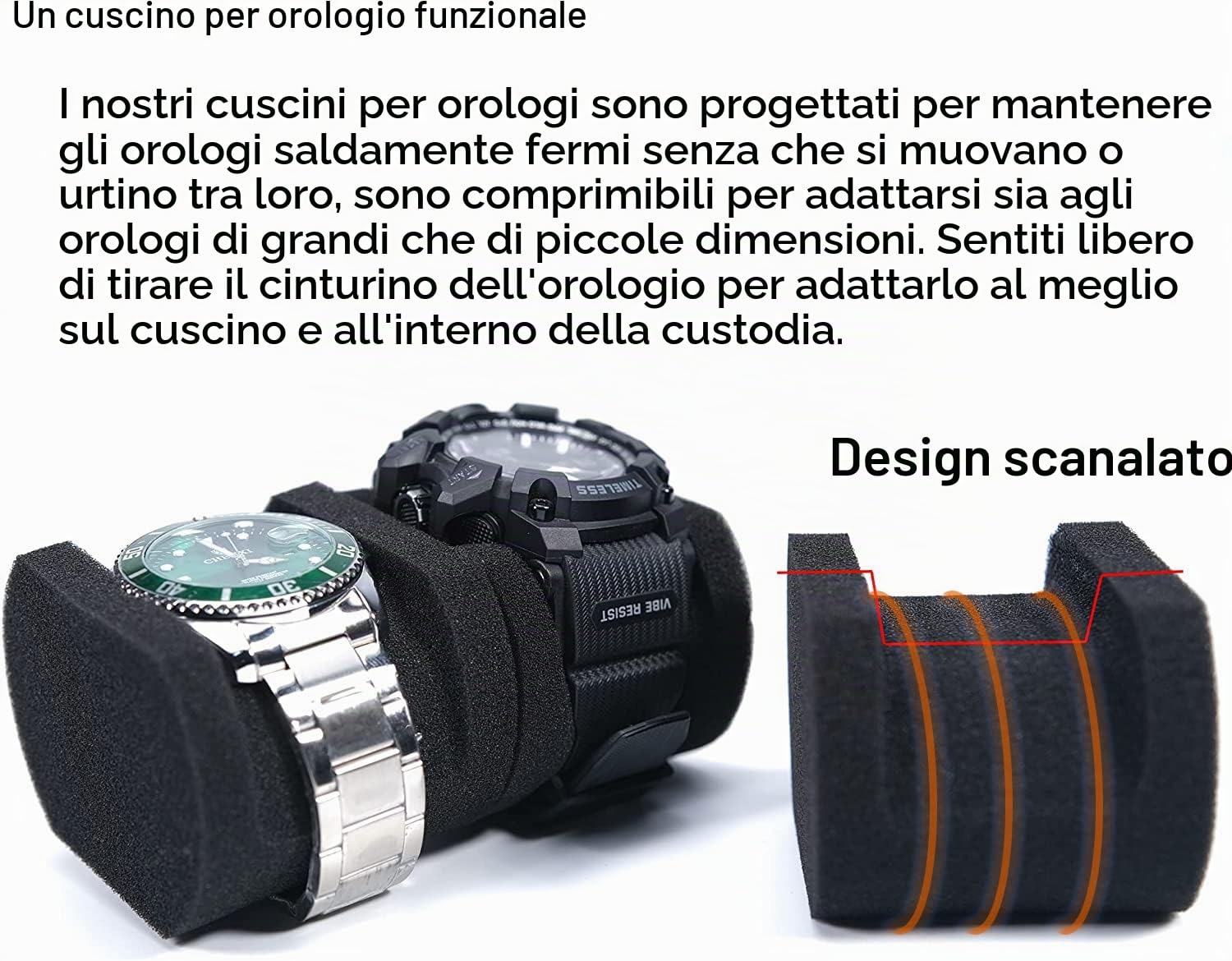 Custodia rigida da viaggio arrotolabile, con 5 scomparti con cerniera, per uomini e donne, con cuscino anti-movimento (colore nero con fodera in microfibra)