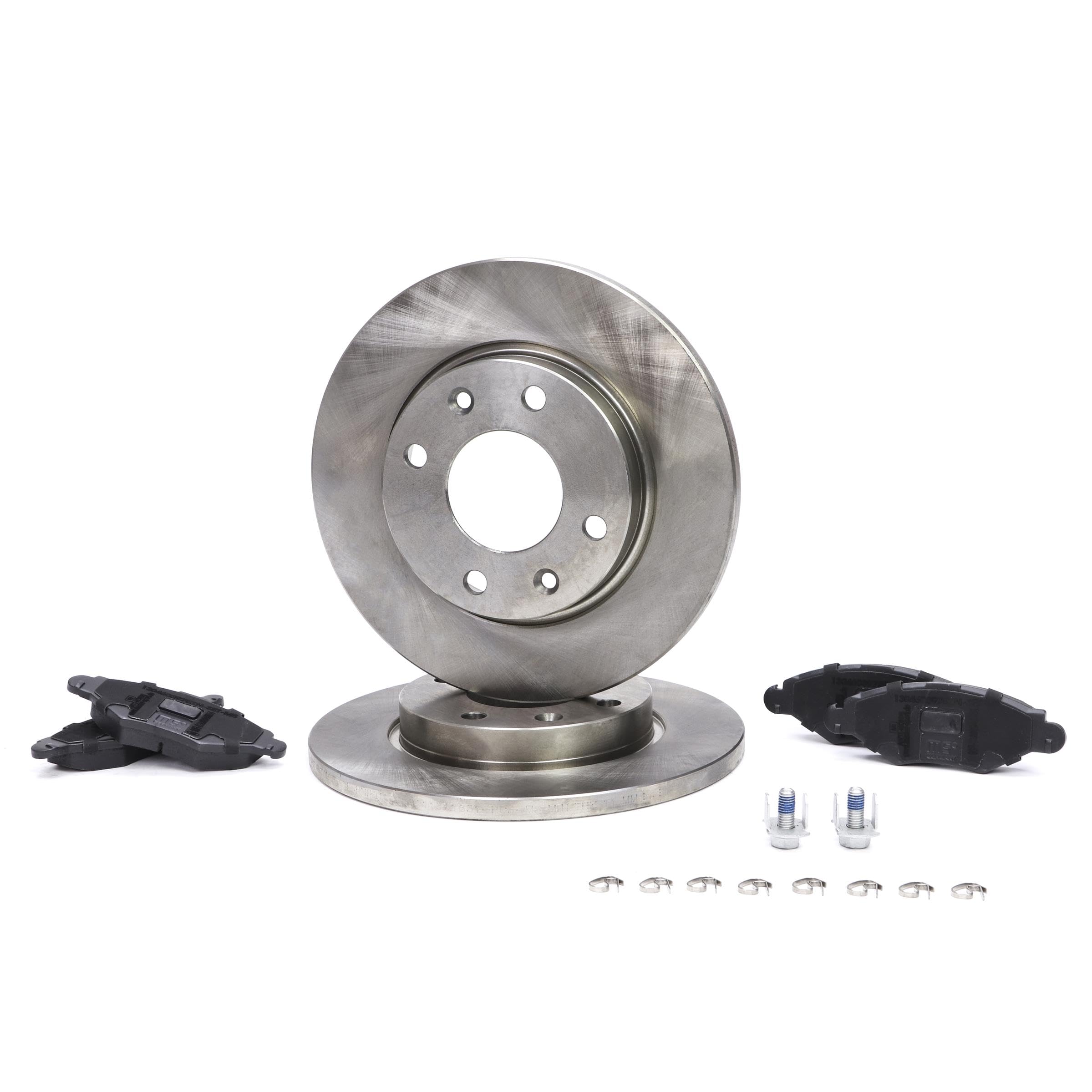 Kit de Frein - Disques et Plaquettes de Freins Essieu avant Ø247mm Plein Compatible avec PEUGEOT 206 3/5 portes 2A/C 207 3/5 portes WA, WC 306 3/5 portes 7A, 7C, N3, N5 206 SW 2E/K