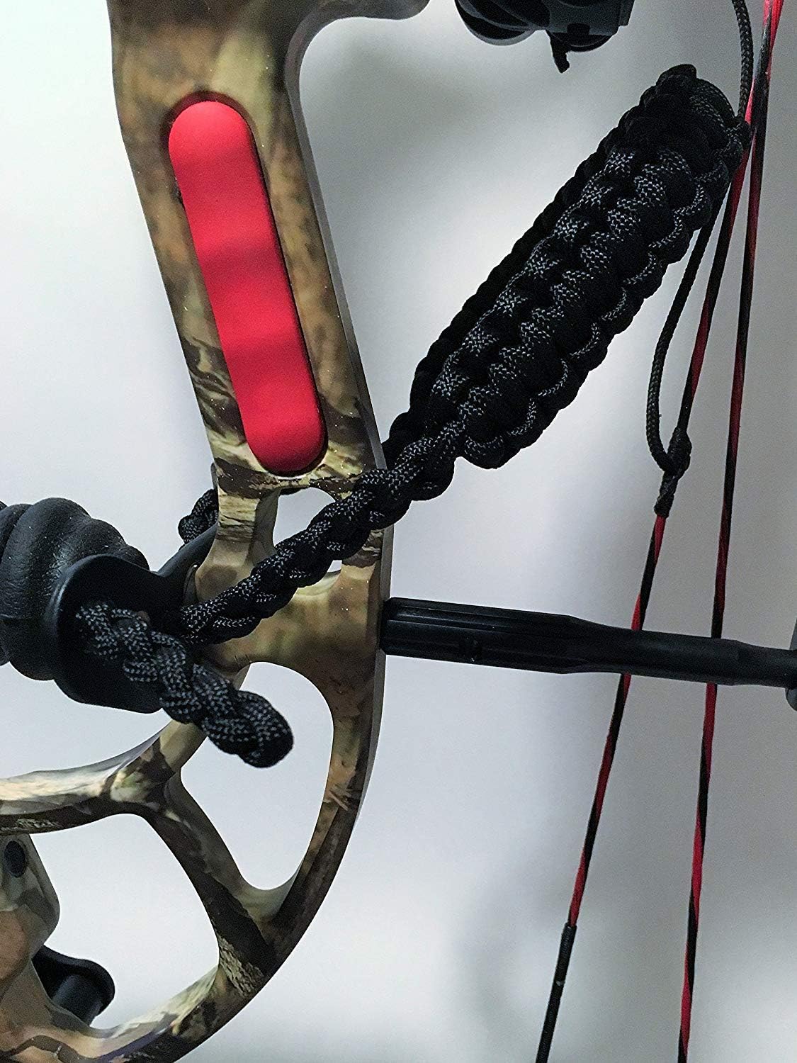 Bow Archery Wrist Sling 550 Paracord - Survival Hunting Shooting - 100% Full Grain Leather with Metal Grommet (Multiple Camo Options)