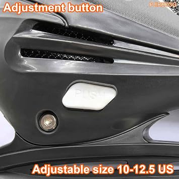 XX-Large (10-12.5 US) Mens Ice Skates, Adults Youth Adjustable Ice Skate, Warm and Breathable Ice Hockey Skates with Quick Lacing System & Push-Lock Buckle for Secure Hold