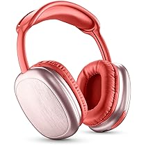 Music Sound | Cuffie MAXI2 | Wireless Around Ear Bluetooth 5.0 – Microfono Integrato – Comandi sul Padiglione e Archetto Regolabile, Colore Rosso