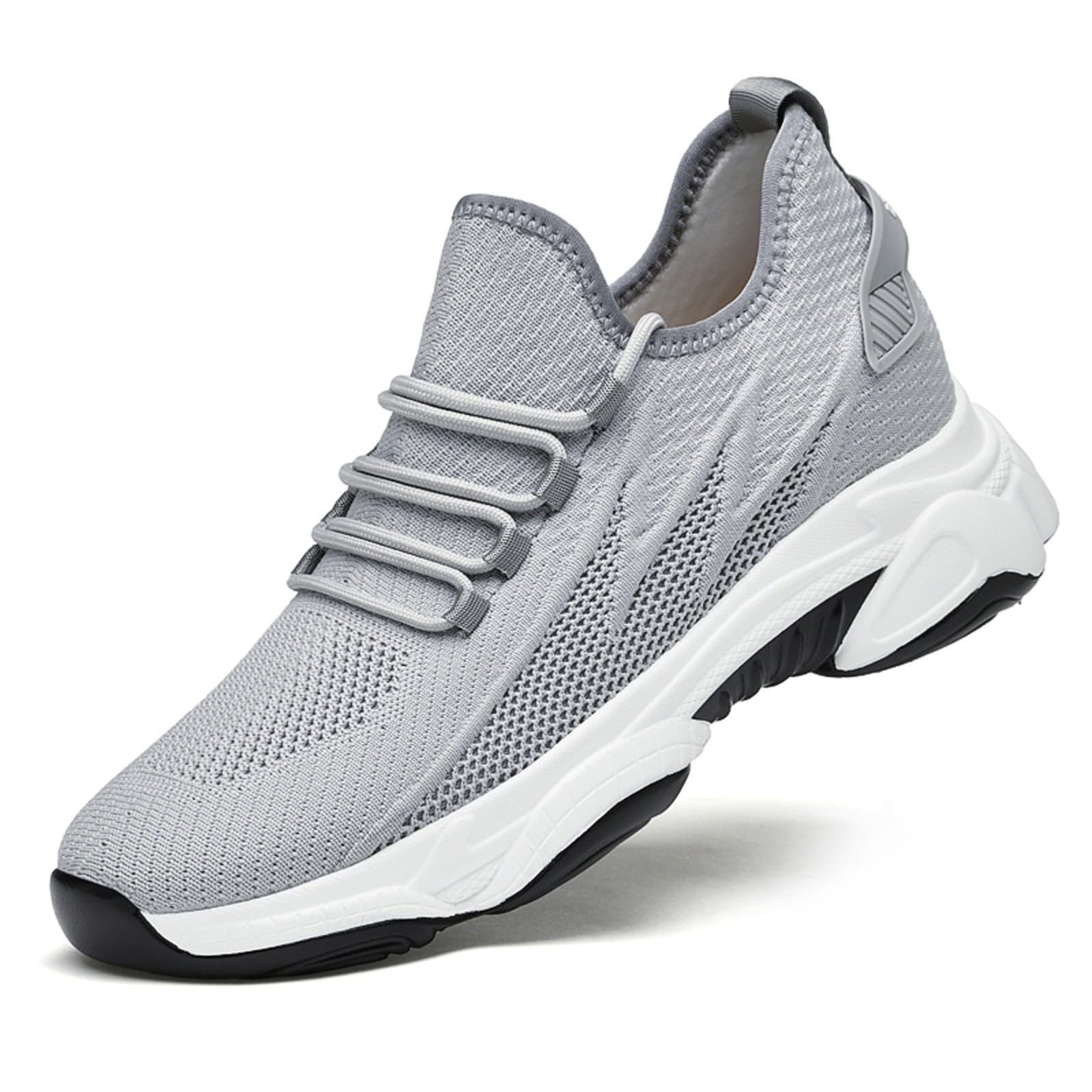 Generisch Elevate Schoenen voor heren, 6/8/10 cm, uniseks, in hoogte verstelbaar, onzichtbaar, hoge schoenen, casual, mesh, ademende wandelsneakers, maat 36-45, 44 EU