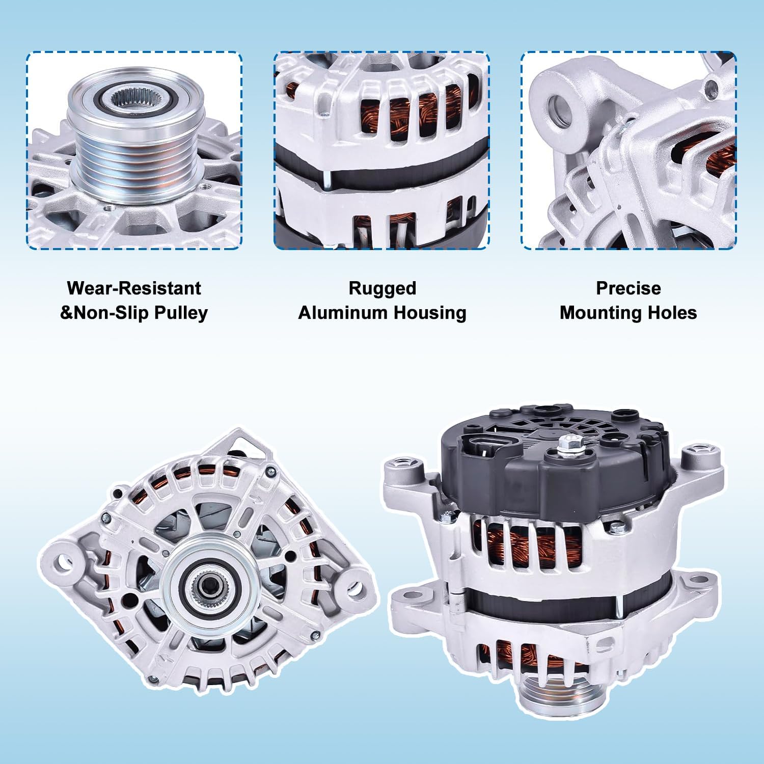 37300-2G800 Automotive Alternator Replacement for Santa Fe Sport 2013-2016 Replacement for Sorento 2.4L L4 2012-2014