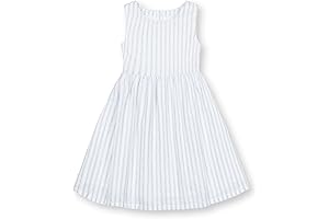Hope & Henry Girls' Sleeveless Button Front Sun Dress