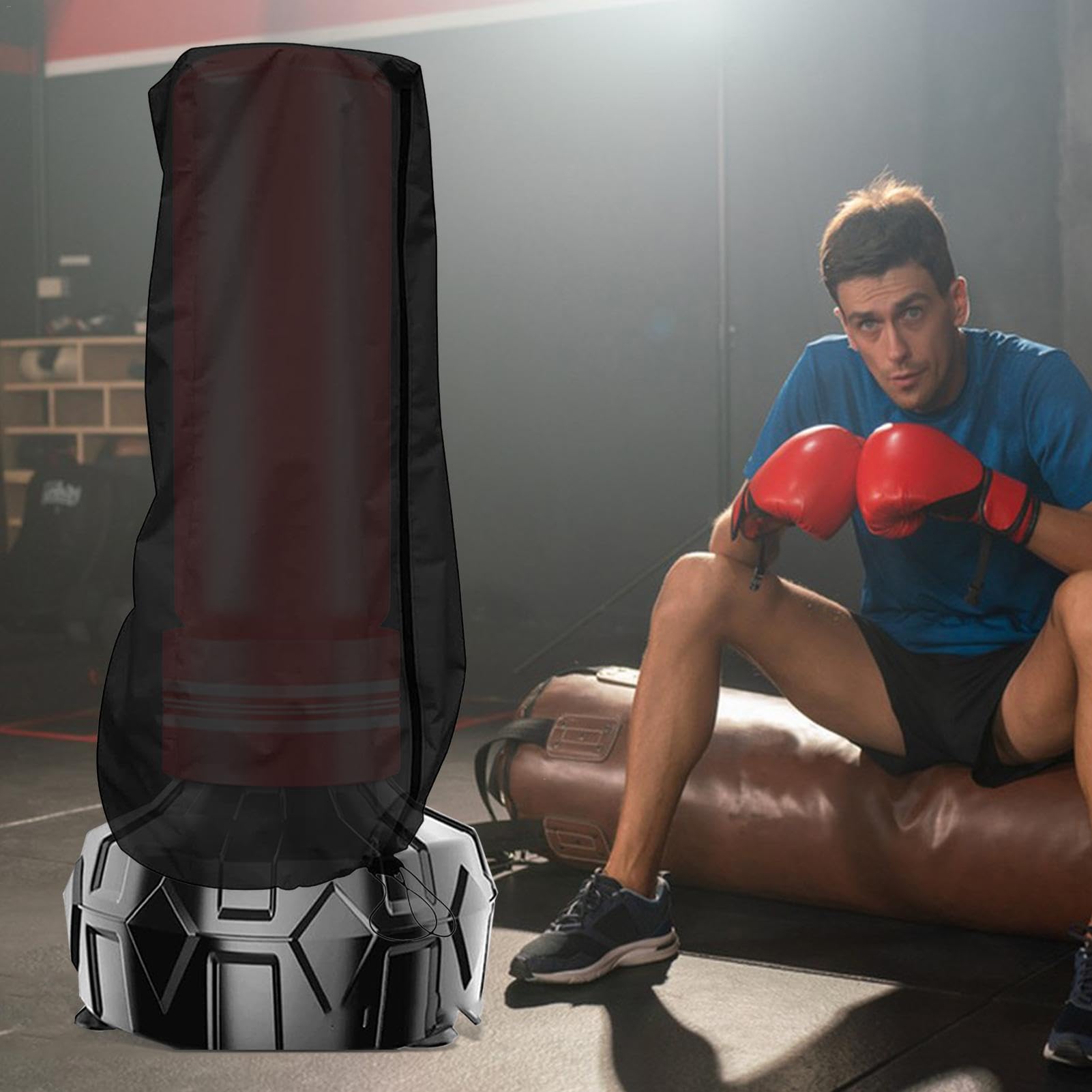 Copertura Per Sacco Da Boxe Onlyme - Impermeabile, Antipolvere, Per Interni Ed Esterni, Nero - Foto 11