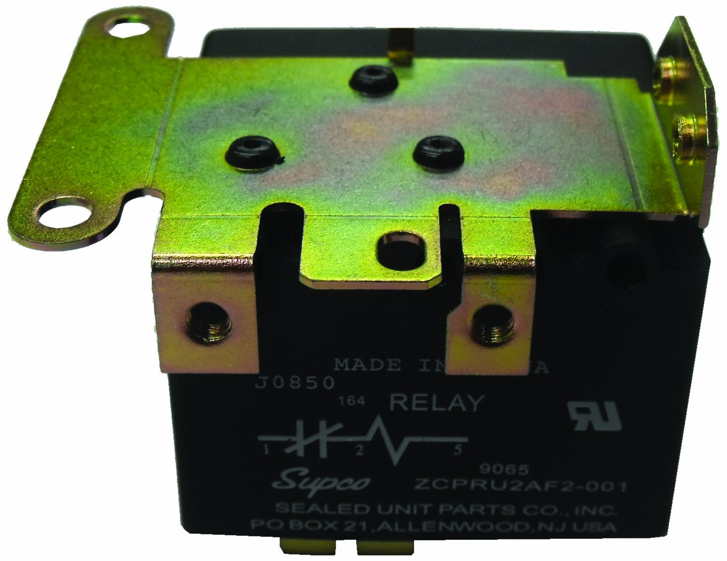 Supco 9066 Potential Relay, 35 A at 277 VAC Contact Rating, 50/60 hz Cycle, 395 V Continuous Coil Voltage, 215/225 Pick-Up Min/Max, 120 Drop Max