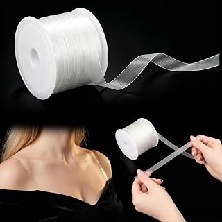 11야드 투명 탄성 스트랩, 1.0cm(0.4인치) 바느질용 투명 탄성 밴드 | TPU, 투명 브라 스트랩 교체품, 보이지 않는 탄성 드레스 란제리 수영복