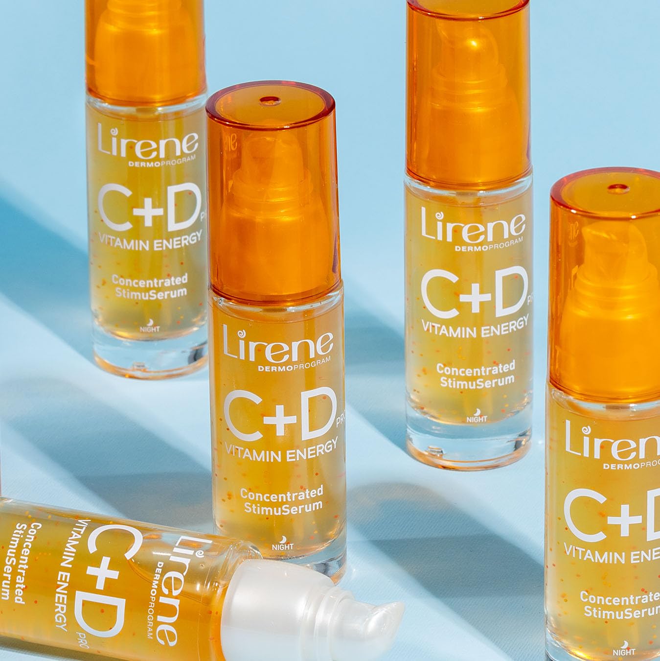 Lirene C + D pro VITAMIN ENERGY. Concentrated StimuSerum. Day/Night. Face, Eyes, Neck. 1 FL OZ