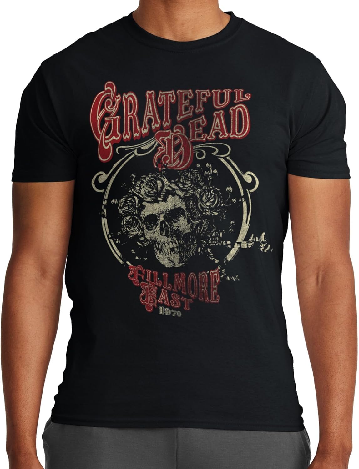 Ripple Junction Grateful Dead Men's Short Sleeve T-Shirt Bertha Fillmore East 1970 Vintage Concert Officially Licensed - Image 2