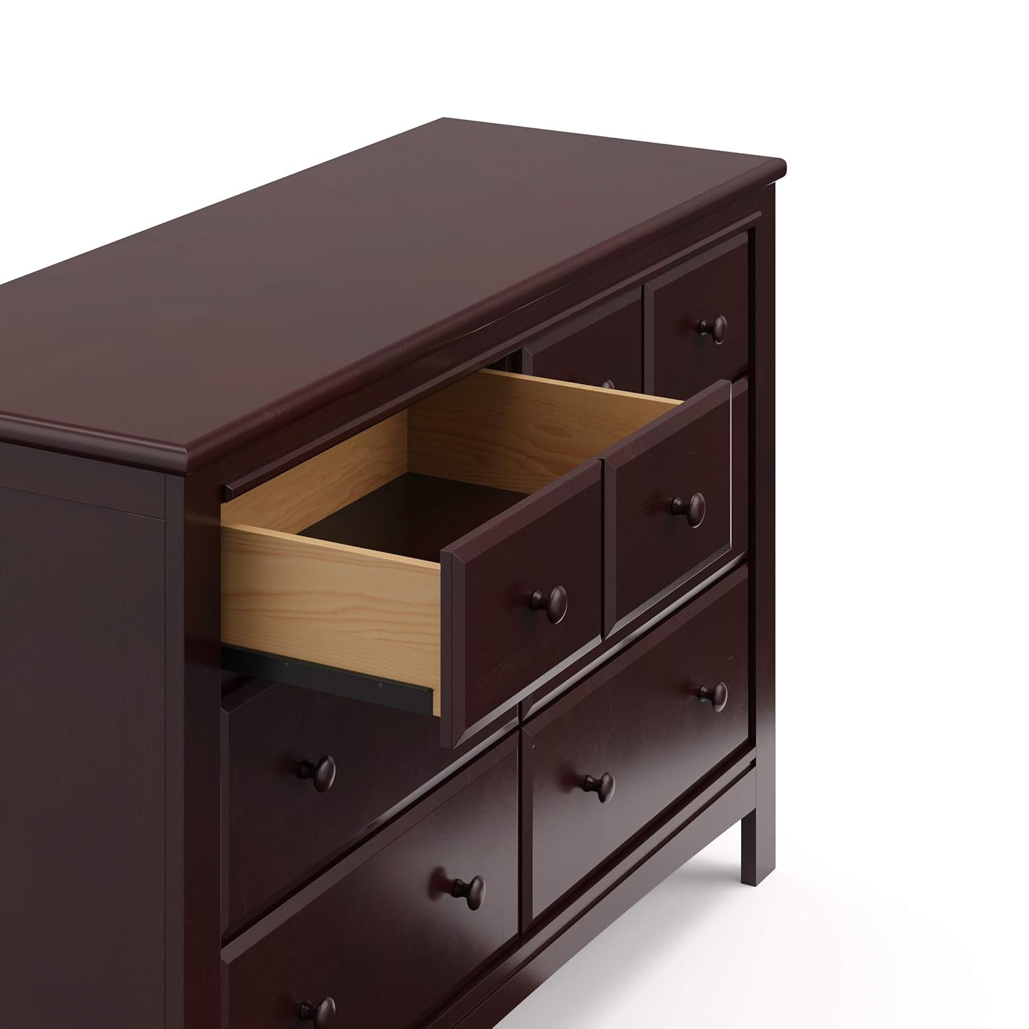Graco Benton 6 Drawer Double Dresser (Espresso) – Easy New Assembly Process, Universal Design, Durable Steel Hardware and Euro-Glide Drawers with Safety Stops, Coordinates with Any Nursery : Baby