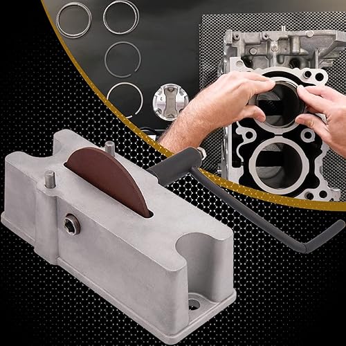 Miniatura 1 de 66785 - Archivador manual de anillos de pistón - Amoladora de anillos de pistón - Herramienta de archivo de anillo de pistón con rueda de molienda