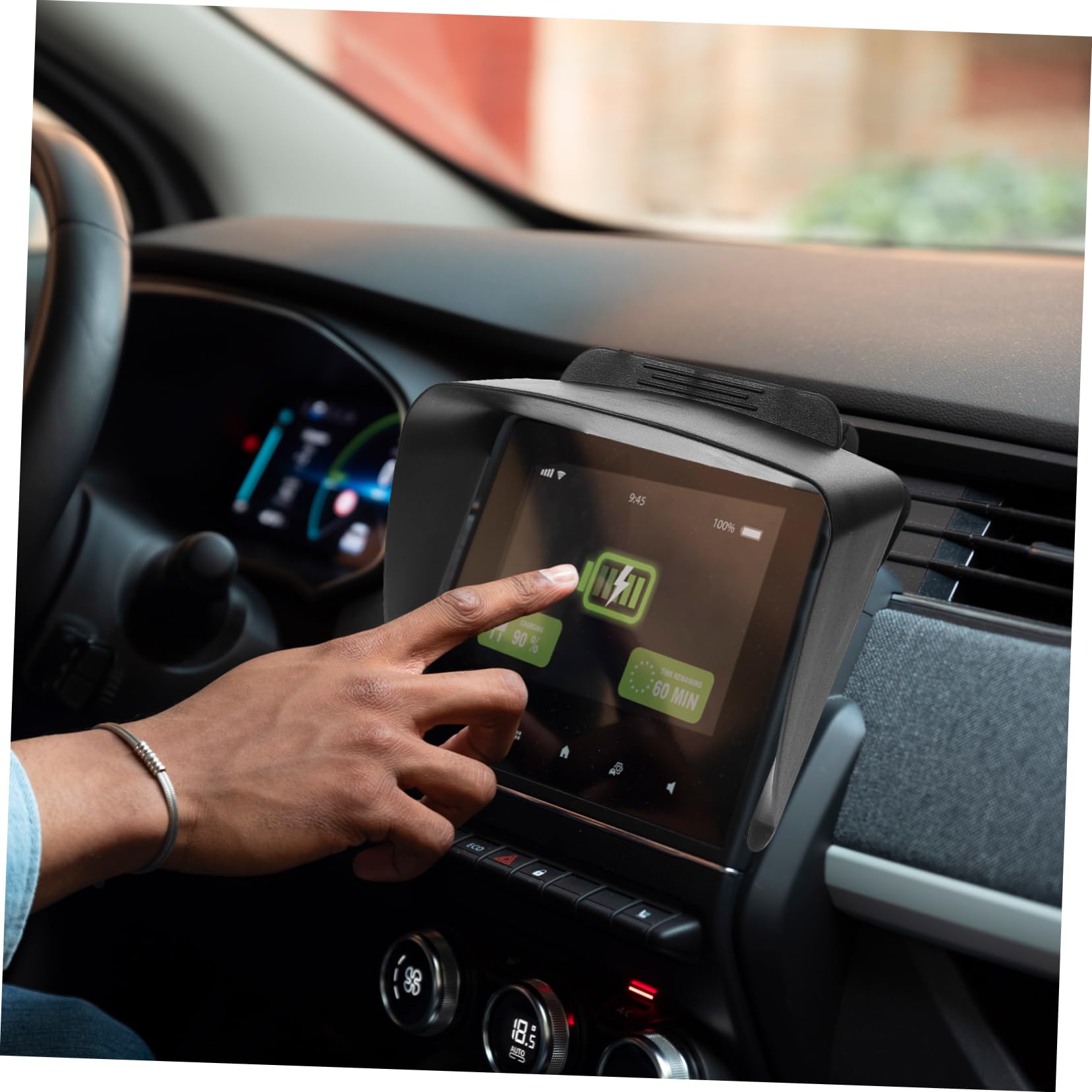 Parasole per Navigatore GPS da 7 Pollici in Plastica Regolabile | Clip ad Aggancio per Diversi Modelli di Auto, in Viaggio e Tragitti Urbani, Riduce Affaticamento Visivo
