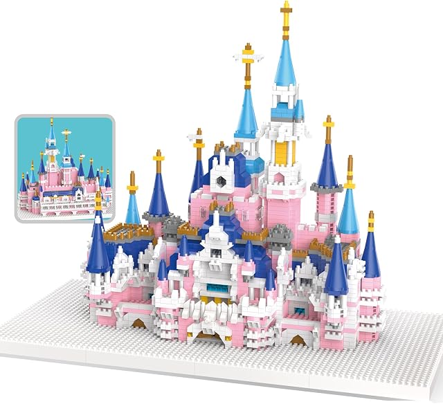 3000Pcs Architecture Micro Building Bricks Model Kit pour adultes – Modèle détaillé d'affichage architectural – Âges 14+