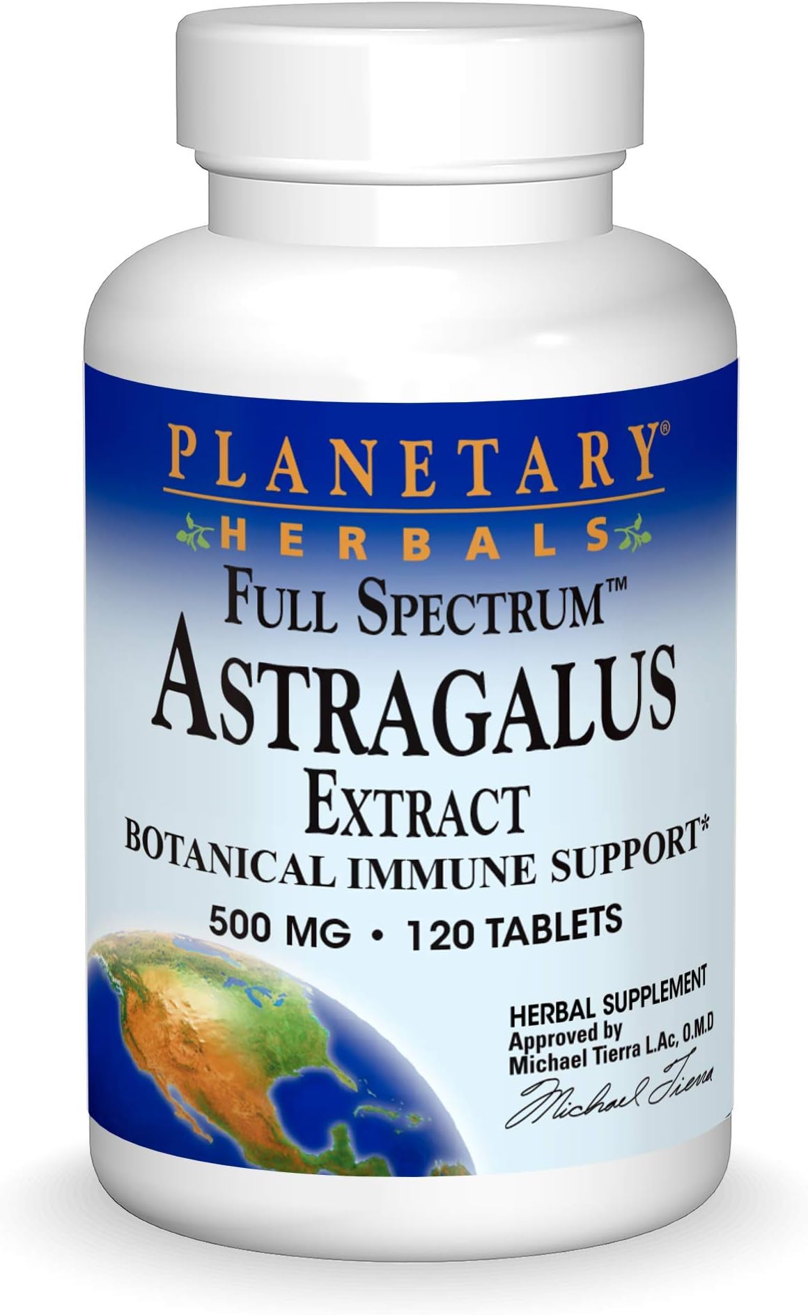 Planetary Herbals Astragalus Extract Full Spectrum™ 500 mg 120 Tablet
