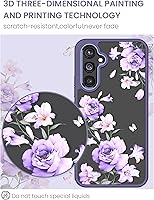 Vista 5 de Funda para Samsung Galaxy A54 5G con protector de pantalla de vidrio templado [2 unidades], [protección de grado militar] TPU delgado y suave