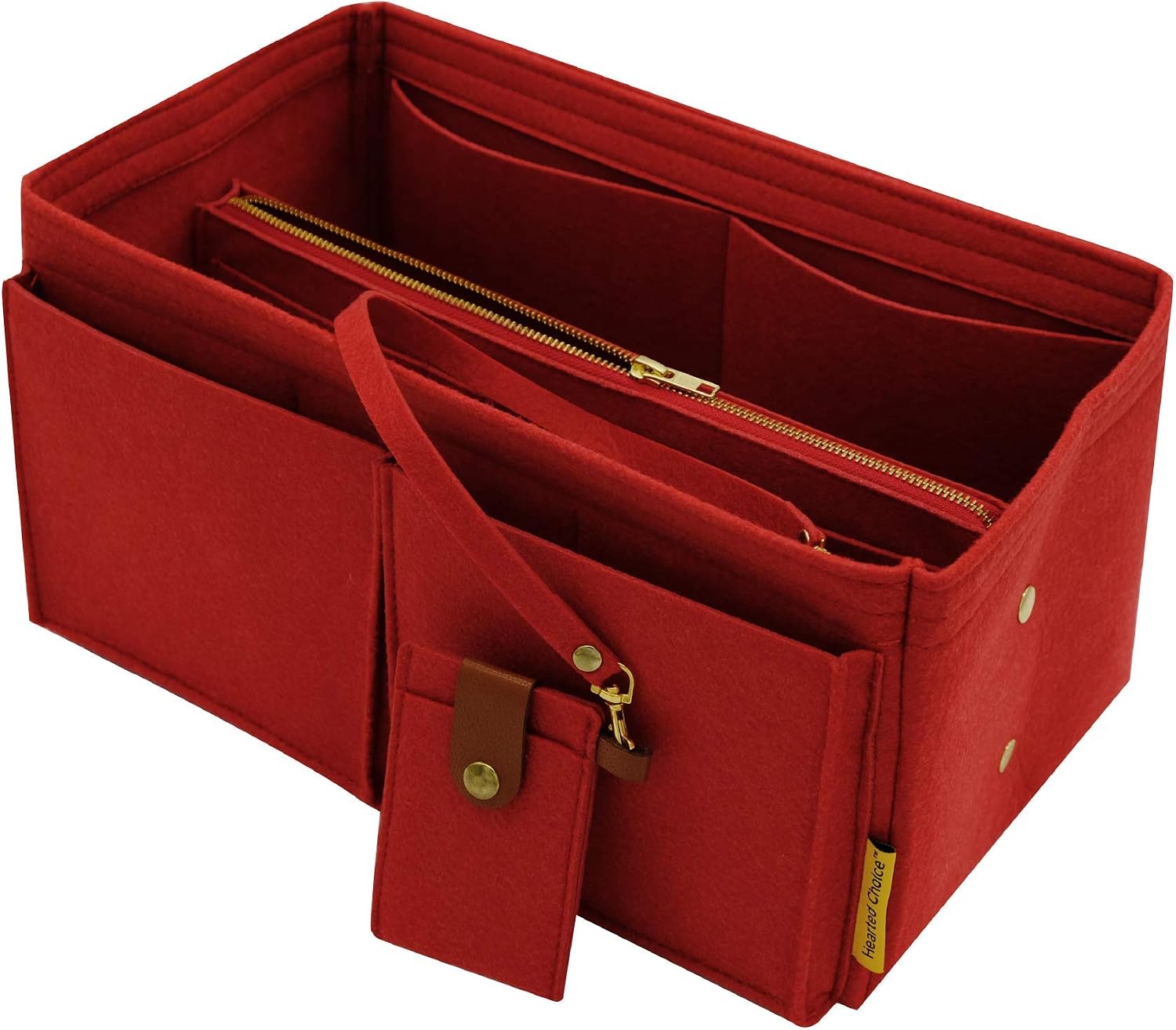 Purse Organizer Insert - Felt Purse Organizer with YKK Zipper Bag Handbag Tote Shaper for Neverfull Speedy