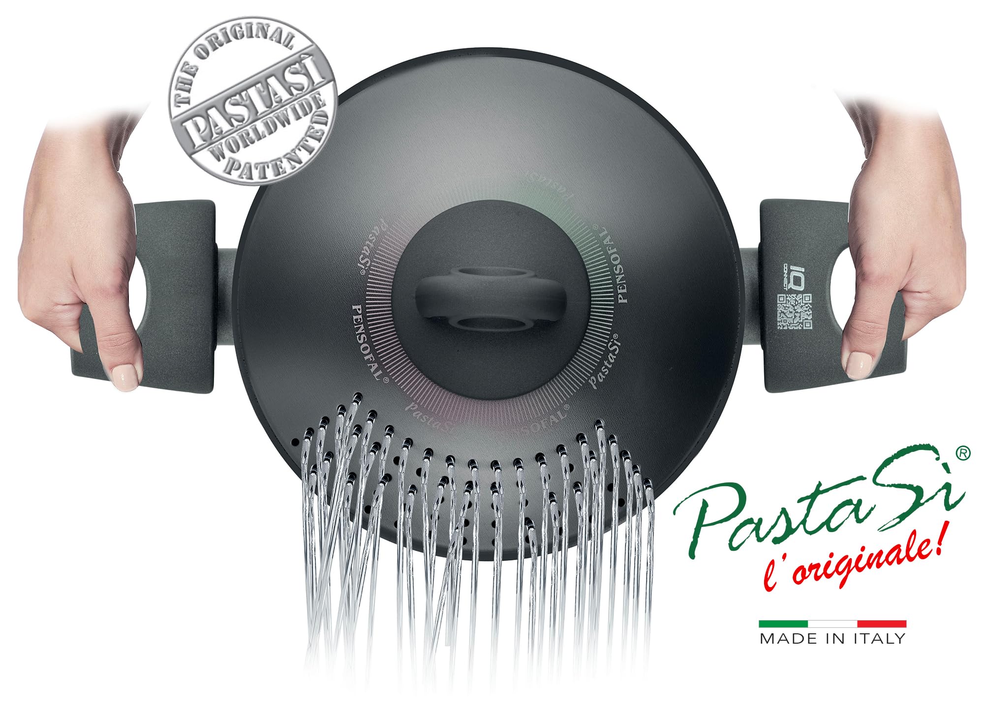 Pensofal Set di pentole e padelle IQ Connect batteria 9 pezzi rivestimento Diamond alluminio antiaderente da induzione