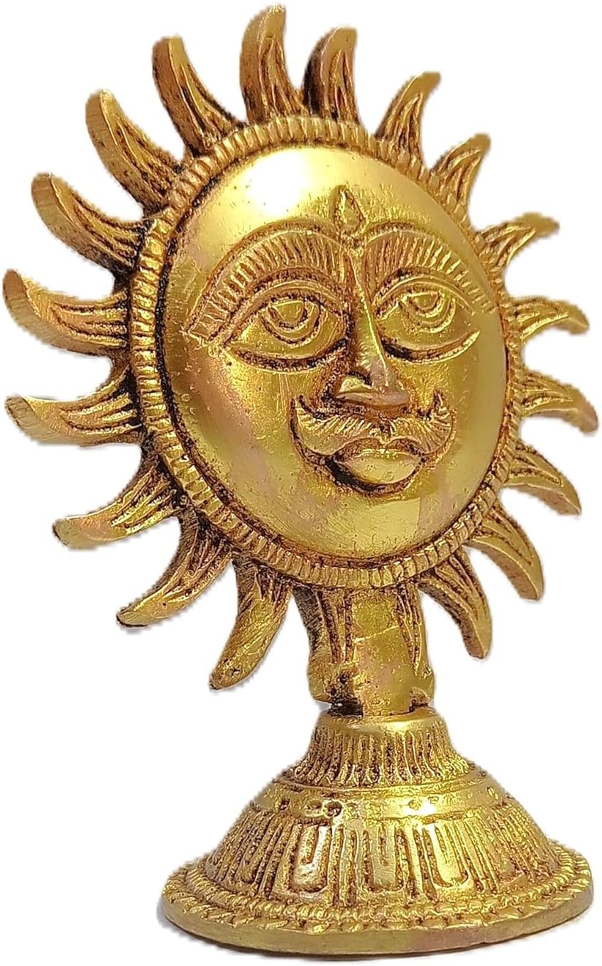 Brass Small Sun Table top, Size : 3.6"