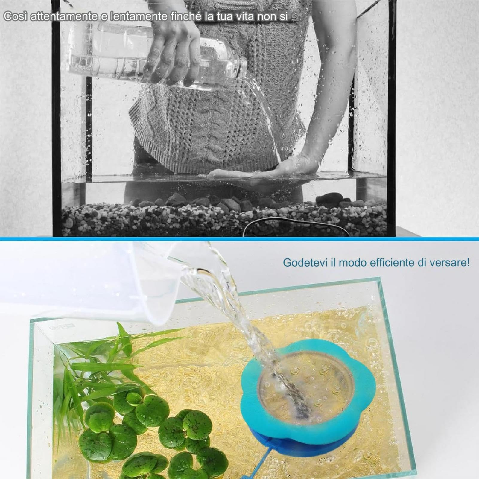 Déflecteur pour le débit d'eau d'aquarium - Contrôleur de débit d'eau pour aquarium, outil de changement d'eau sûr et inodore pour protéger le gravier, les aquatiques et les d