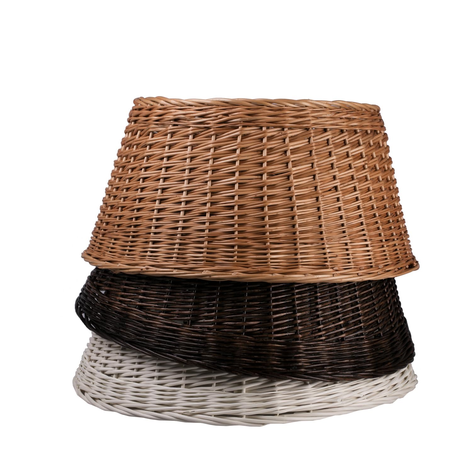 e-wicker24 Copri Base Albero di Natale in Vimini Fatto a Mano Gonna Albero di Natale