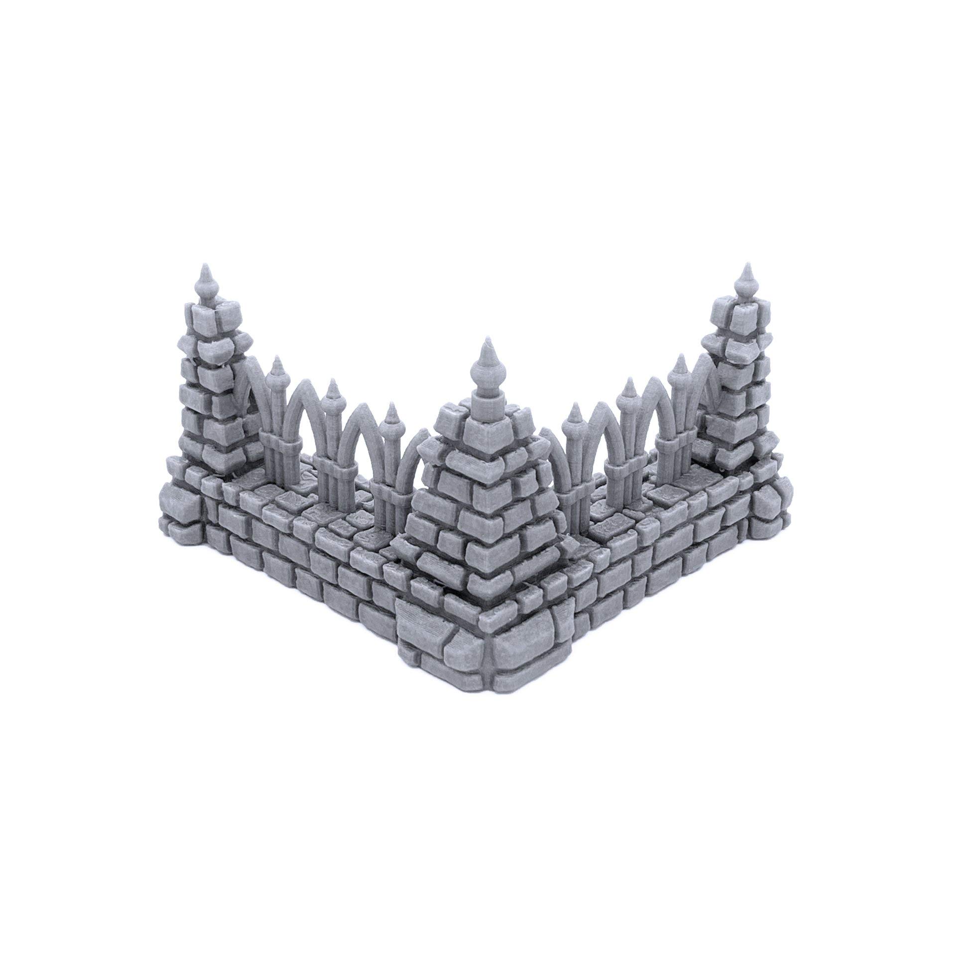 Terrain4Print, pacchetto di Cemetery 3D stampato RPG Scenery e Wargame Terrain per miniature da 28 mm