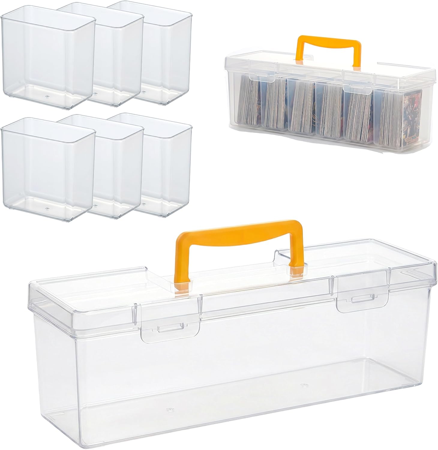 Transparent Plastic Trading Card Storage Box
