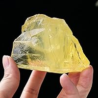 Vista 7 de Apengshi 1 piedra curativa de cristal natural de citrino crudo de 0.44 a 0.55 libras, piedras preciosas de cristal en bruto para pulir, pulir