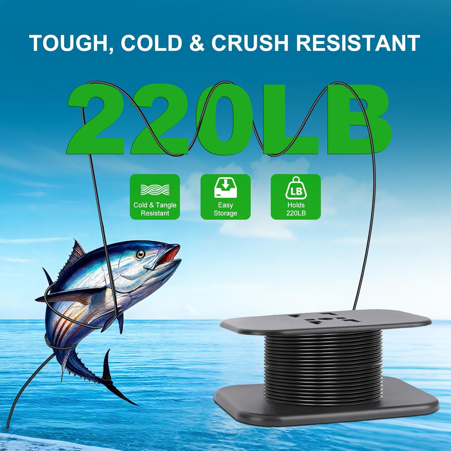 Fishing Camera, 220° Ultra-Wide 1080P HD Underwater Fishing Camera with 4.3" LCD & IR Night Vision, 50ft Cable for Ice Lake Boat Kayak Fishing