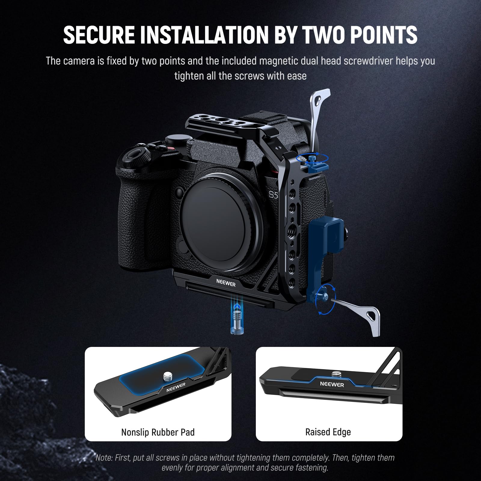 Amazon.co.jp: NEEWER ハーフケージ コンパチブル LUMIX S5 II X 金属