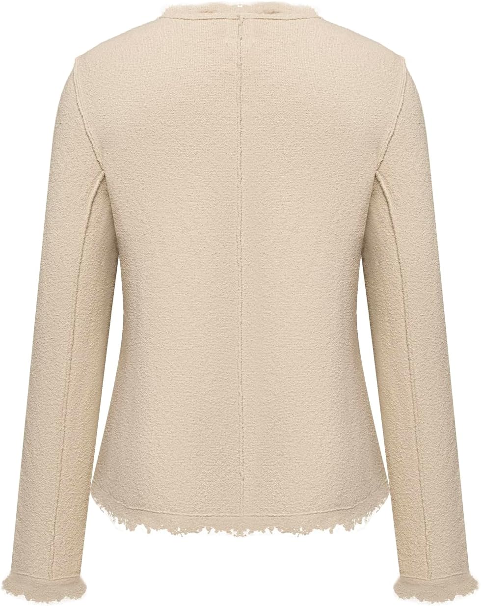 Women's V Neck Long Sleeve Button Down Knitted Casual Cardigan Sweater with Pockets - Image 2