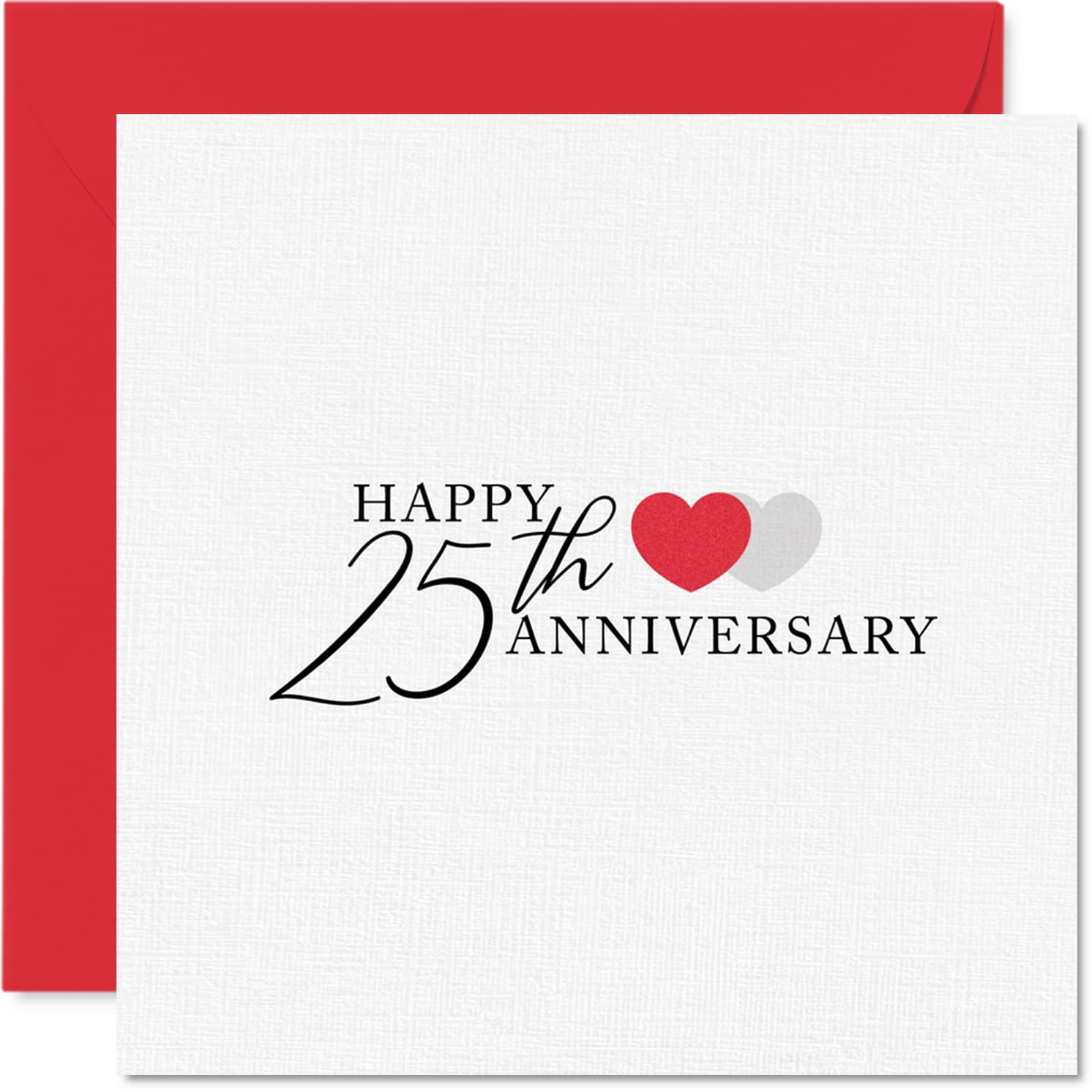 Sentimental 25th Anniversary Card, 25 Years Together and Still Going Strong