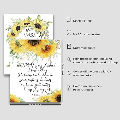 Miniatura 6 de Citas motivacionales positivas de la Biblia, versos de la Biblia, decoración de pared de las Escrituras, carteles de decoración de pared cristianos,