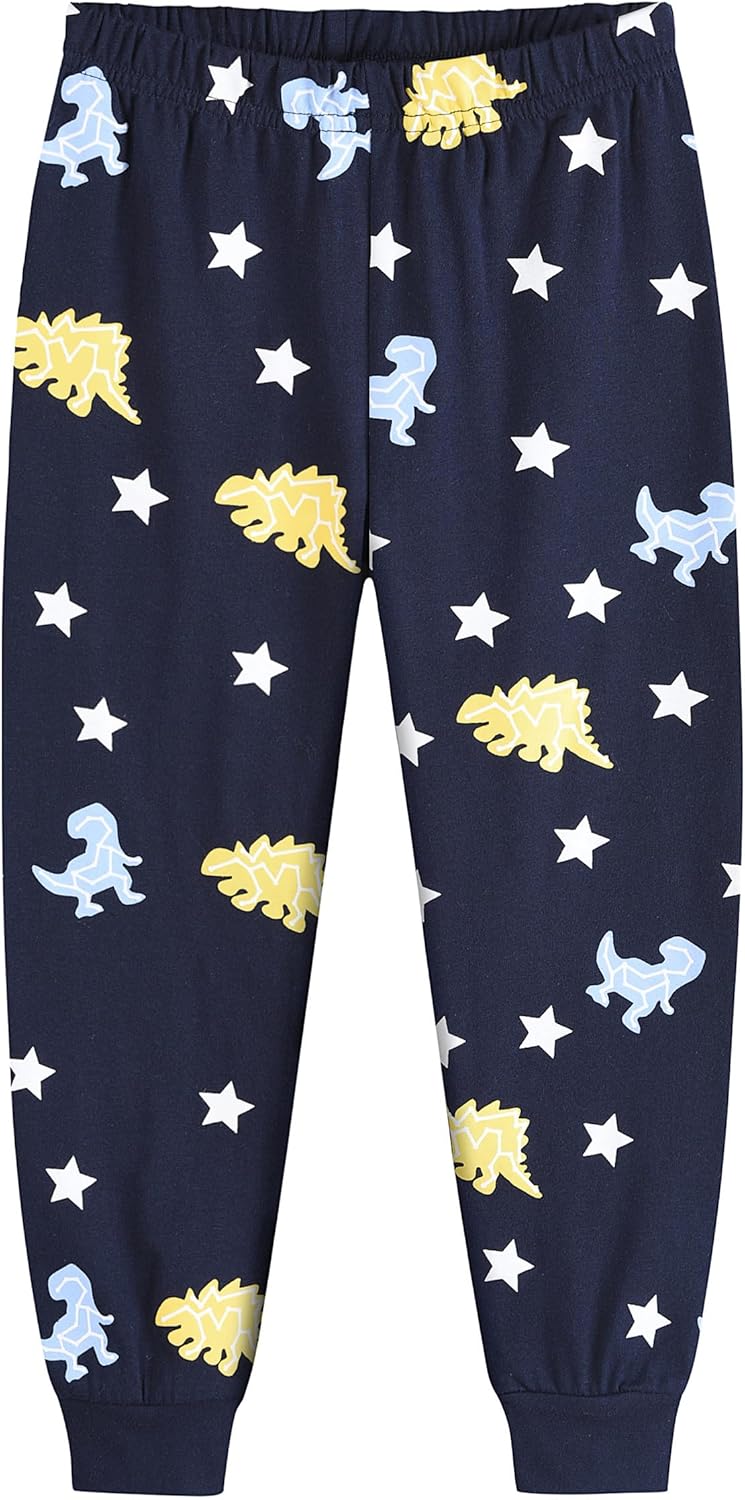 DDSOL Toddler Baby Boys Pajamas 2 Pieces Cotton Sleepwear Set Kids Fall Winter Long Sleeve Jammies - Image 3