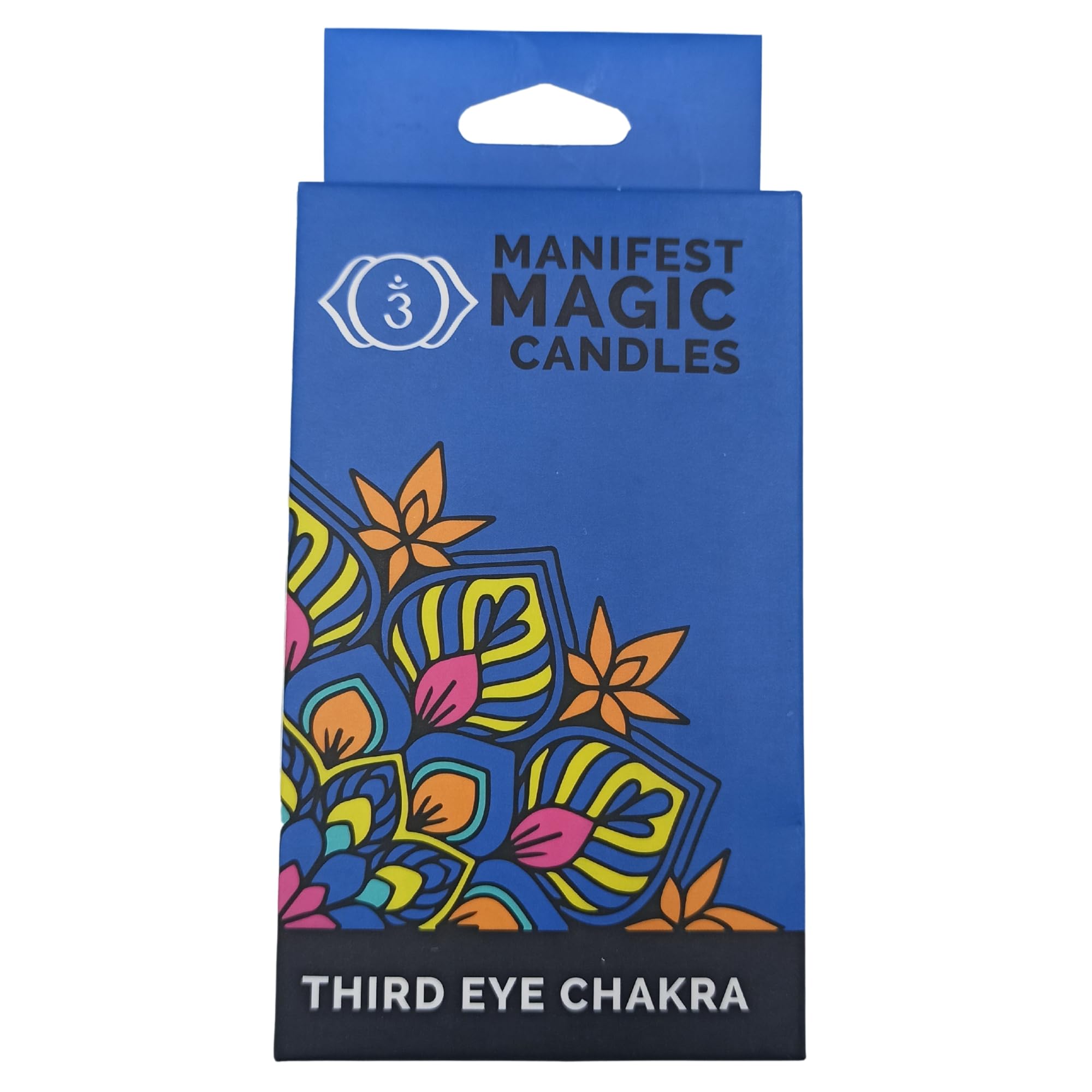 Navy Blue Candles for Third Eye Chakra (Pack of 12) Manifest Inspiration - 90 minutes Burn Time, Soy Wax. Meditation & Spiritual Enhancer, Grounding Energy, Magic Gift Set