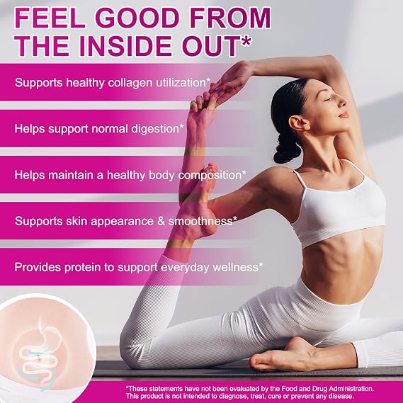 Multi Collagen Peptides Powder - Hydrolyzed for Better Absorption, Unflavored Collagen Peptides Supplement for Skin, Hair, Nails & Joint Support - Grass-Fed (16 oz)