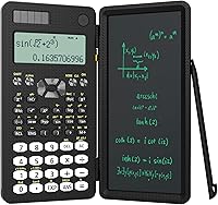 Vista 9 de Calculadoras científicas recargables para estudiantes, calculadora científica plegable rosa 991ES MAX con bloc de notas, calculadoras de ciencia